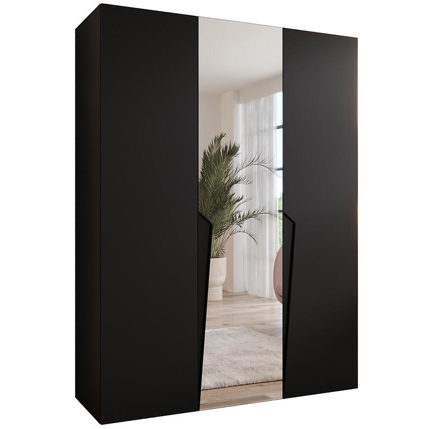 Szafa Piano 2-150 czarny/czarny