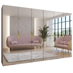 Obrazek Szafa Sandi 3-300 (2x150) kaszmir/złoty