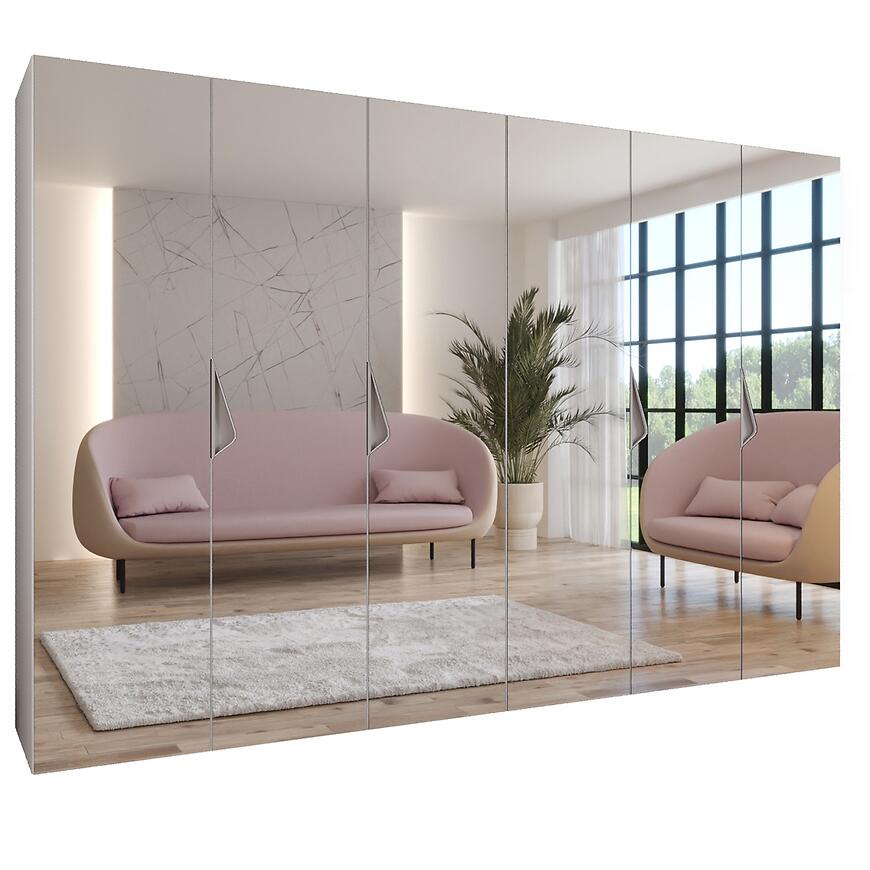 Szafa Sandi 3-300 (2x150) biały/kaszmir