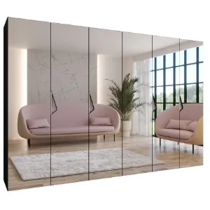 Obrazek Szafa Sandi 3-300 (2x150) czarny/kaszmir