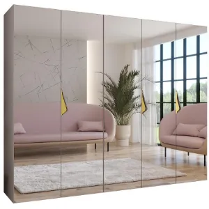 Obrazek Szafa Sandi 3-250 kaszmir/złoty