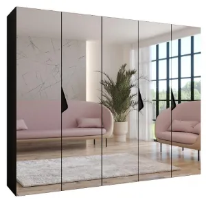 Obrazek Szafa Sandi 3-250 czarny/czarny