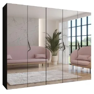 Obrazek Szafa Sandi 3-250 czarny/kaszmir