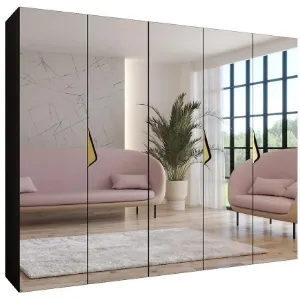 Obrazek Szafa Sandi 3-250 czarny/złoty