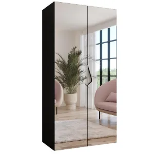 Obrazek Szafa Sandi 3-100 czarny/kaszmir