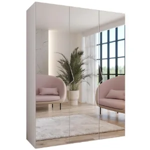 Obrazek Szafa Sandi 3-150 biały/czarny