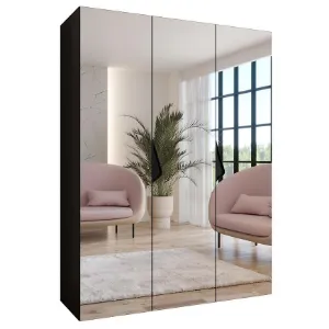 Obrazek Szafa Sandi 3-150 czarny/czarny