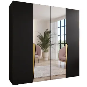 Obrazek Szafa Piano 2-200 kaszmir/czarny