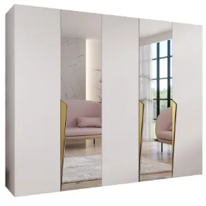 Obrazek Szafa Piano 2-250 biały/złoty