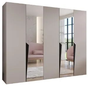 Obrazek Szafa Piano 2-250 kaszmir/czarny