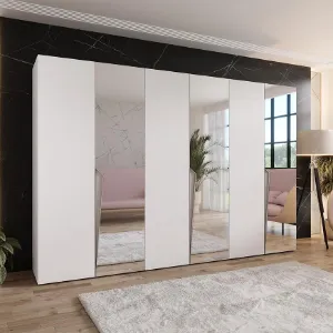 Obrazek Szafa Piano 2-300 (3x100) biały/kaszmir