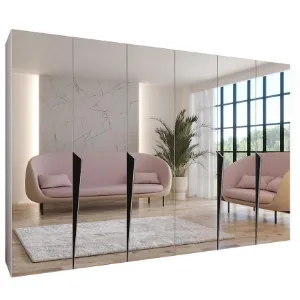 Obrazek Szafa Piano 3-300 (2x150) biały/czarny