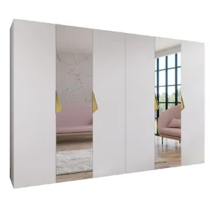 Obrazek Szafa Sandi 2-300 (2x150) biały/złoty