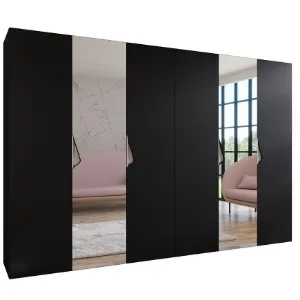 Obrazek Szafa Sandi 2-300 (2x150) czarny/kaszmir