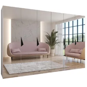 Obrazek Szafa Sandi 3-300 (2x150) biały/czarny