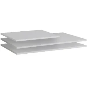 Obrazek Półki do szafy Marbella/Alicante 250 biały (komplet 3 szt)