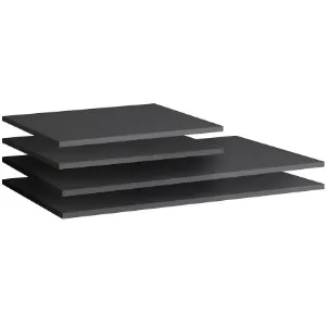 Obrazek Półki do szafy Marbella/Alicante 300 czarny (komplet 4 szt)