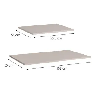 Obrazek Półki do szafy Marbella/Alicante 150 kaszmir (komplet 2 szt)