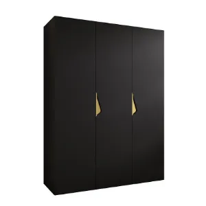 Obrazek Szafa Sandi 1-150 czarny/złoty