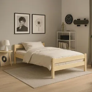Obrazek Łóżko Aleks 80x200 naturalne, nielakierowane