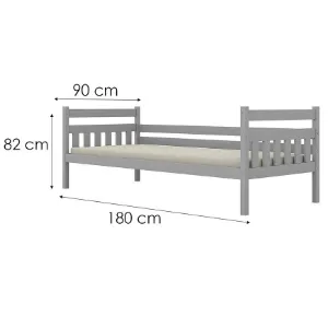 Obrazek Łóżko Dawid standard 90x180 szary