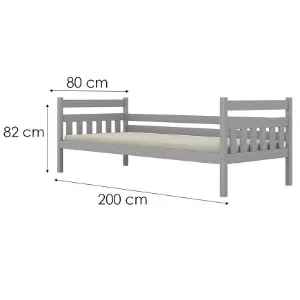 Obrazek Łóżko Dawid standard 80x200 szary