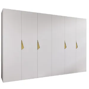 Obrazek Szafa Sandi 1-300 (2x150) biały/złoty