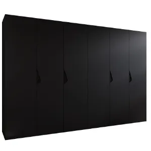 Obrazek Szafa Sandi 1-300 (2x150) czarny/czarny