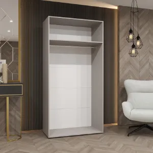 Obrazek Szafa Sandi 1-100 biały/kaszmir