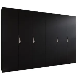 Obrazek Szafa Sandi 1-300 (2x150) czarny/kaszmir