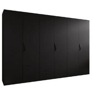 Obrazek Szafa Sandi 1-300 (3x100) czarny/czarny