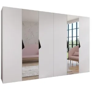 Obrazek Szafa Sandi 2-300 (2x150) biały/czarny