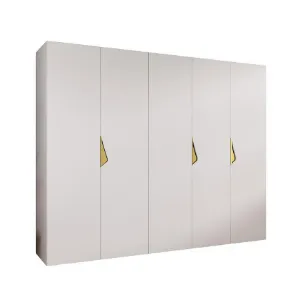 Obrazek Szafa Sandi 1-250 biały/złoty