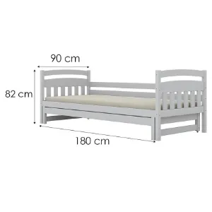 Obrazek Łóżko Tosia dodatkowe spanie 90x180 biały