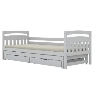 Obrazek Łóżko Tosia dodatkowe spanie + szuflady 80x180 biały