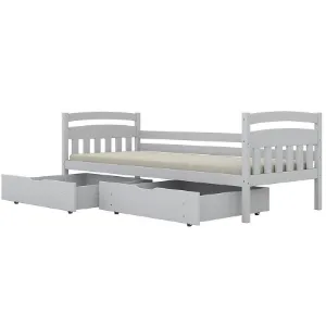 Obrazek Łóżko Tosia duże szuflady 80x160 biały