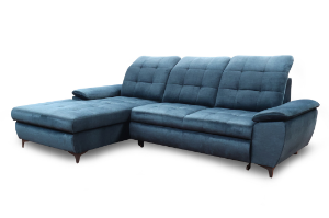 Obrazek Narożnik z funkcją spania Crystal granatowy wersja prawa