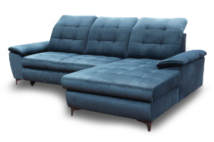 Obrazek Narożnik z funkcją spania Crystal granatowy wersja lewa