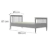 Obrazek Łóżko Ignaś 90x180 szary