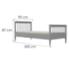 Obrazek Łóżko Ignaś 90x200 szary