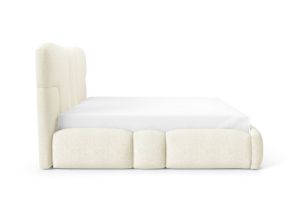 Obrazek Łóżko tapicerowane Ophelio 140x200 kremowy bez oświetlenia LED