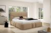 Obrazek Łóżko tapicerowane Ophelio 140x200 jasny beż bez oświetlenia LED