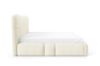 Obrazek Łóżko tapicerowane Ophelio 160x200 kremowy bez oświetlenia LED