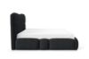 Obrazek Łóżko tapicerowane Ophelio 180x200 czarny bez oświetlenia LED