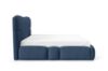 Obrazek Łóżko tapicerowane Ophelio 200x200 niebieski bez oświetlenia LED