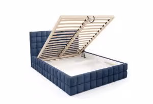 Obrazek Łóżko tapicerowane Dopio 140x200 granatowy