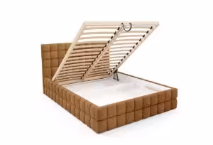 Obrazek Łóżko tapicerowane Dopio 140x200 rudy