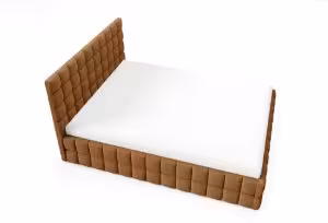 Obrazek Łóżko tapicerowane Dopio 140x200 rudy