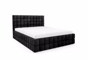 Obrazek Łóżko tapicerowane Dopio 140x200 grafitowy