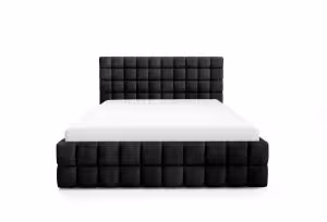 Obrazek Łóżko tapicerowane Dopio 140x200 grafitowy